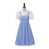 Movie Dorothy Cosplay Costume | Women’s Blue Plaid Dress Suit | Fairytale Adult Halloween Outfit by Halloweez - Halloweez